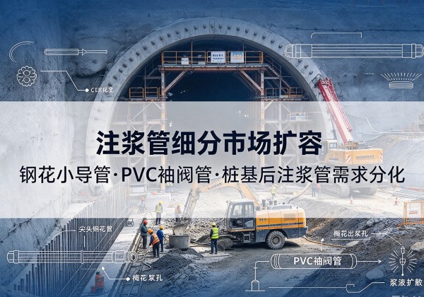 乌拉特中旗注浆管细分市场扩容，隧道钢花小导管、PVC 袖阀管、桩基后注浆管需求分化